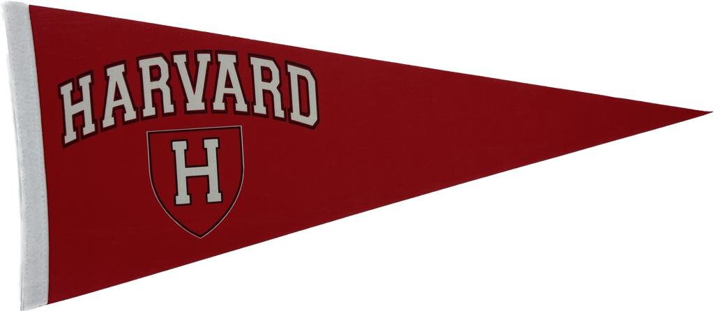 Harvard University NCAA american football wimpels vaantje vlaggetje vlag fanion wimpel vlag fahne university harvard gift harvard uni logo - Red