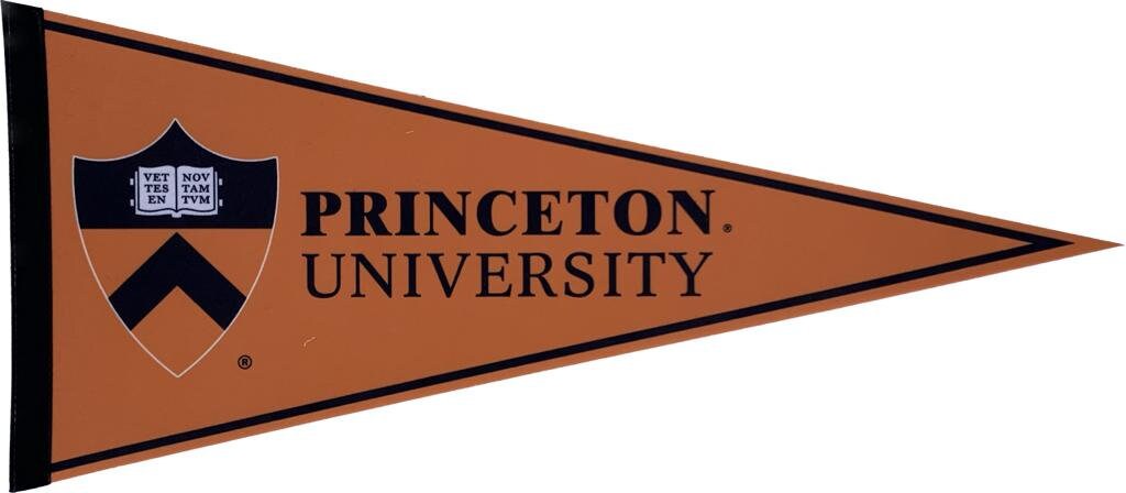 Princeton University NCAA american football pennants vaantje vlaggetje vlag fanion pennant flag fahne drapeau university ivy league usa gift - Black