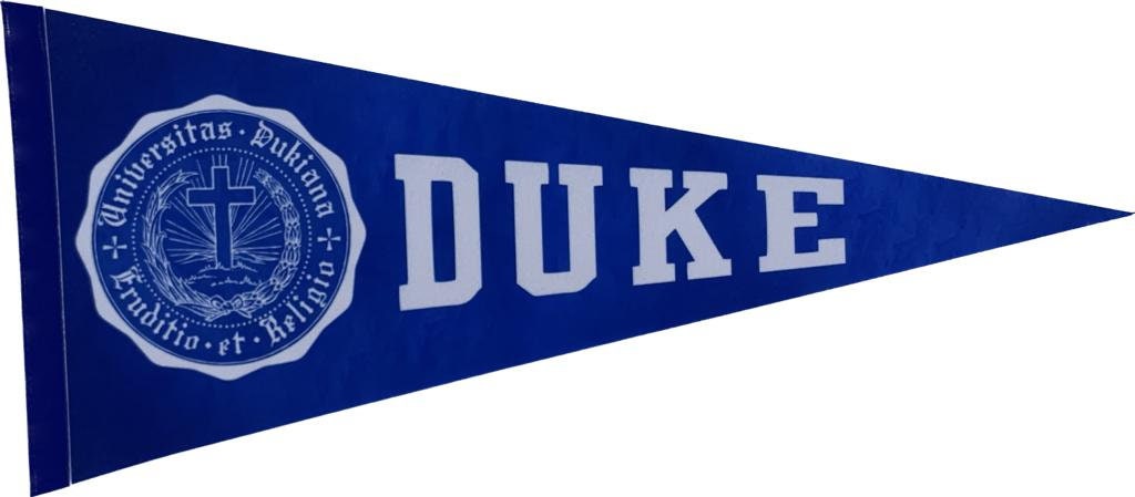 Duke University pennants Duke Devils vaantje vlaggetje vlag fanion pennant flag fahne duke uni gift duke university gift duke devils flag - Duke