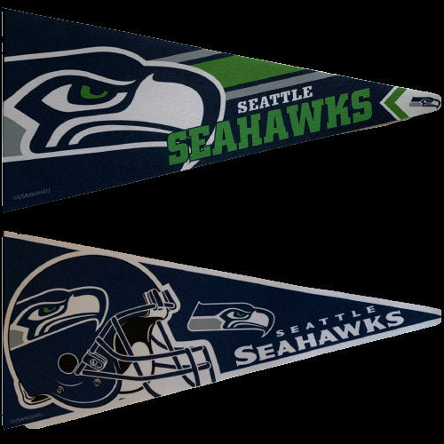 Seattle Seahawks pennant american football flag gridiron nfl pennants vaantje vlag fanion fahne drapeaux seahawks football seahawks nfl usa - Helmet