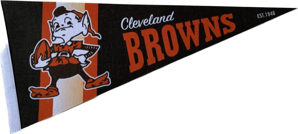 Cleveland Browns pennant american football pennants gridiron nfl flag vaantje vlaggetje vlag fanion flag fahne drapeaux usa sports football - Helmet