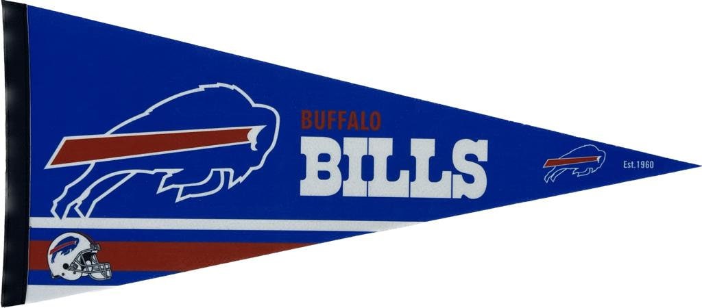 Buffalo Bills american football gridiron nfl pennants vaantje vlaggetje vlag fanion pennant flag fahne drapeau bills pennant flag football - License plate