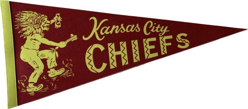 Kansas City Chiefs american football NFL gridiron pennants vaantje vlaggetje vlag fanion pennant flag fahne drapeaux vintage and new finds - Vintage SuperBowl