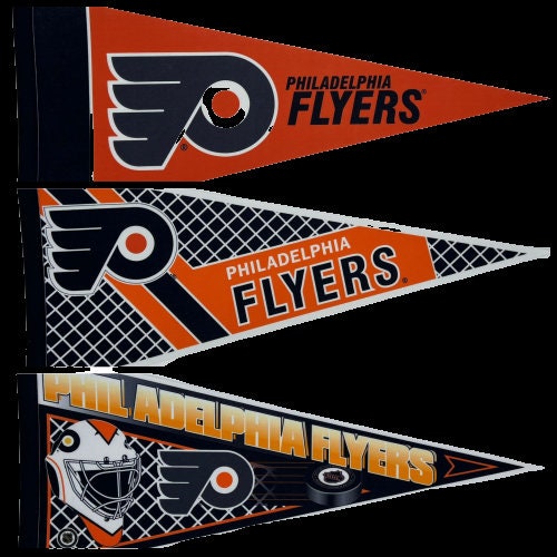 Philadelphia Flyers Philly nhl pennants vaantje vlaggetje vlag vaantje fanion pennant flag ice hockey ijshockey usa ice skating - Goalie