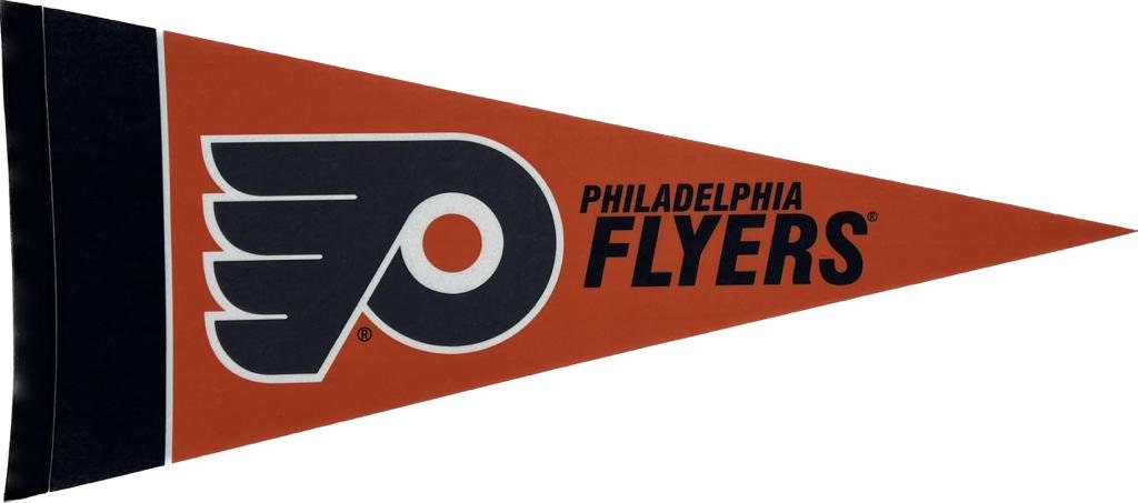 Philadelphia Flyers Philly nhl pennants vaantje vlaggetje vlag vaantje fanion pennant flag ice hockey ijshockey usa ice skating - Orange