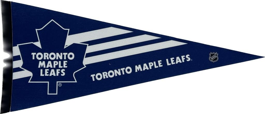 Toronto Maple Leafs pennant nhl pennants vaantje vlaggetje vlag fanion canada ice hockey ijshockey ice skating canada flag icehockey leafs - Logo blue