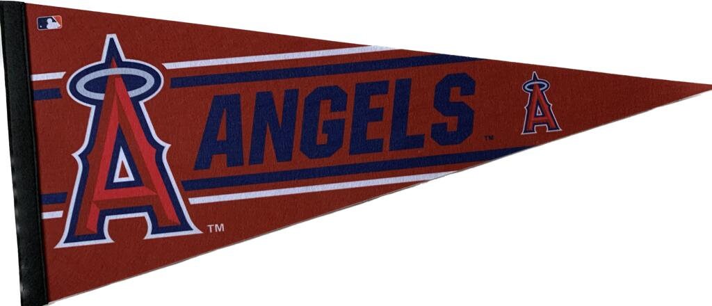 California Angels of Anaheim Los Angeles MLB pennants vaantje vlaggetje vlag vaantje fanion pennant flag baseball vintage classic unique 90s - Calif Angels-NEW
