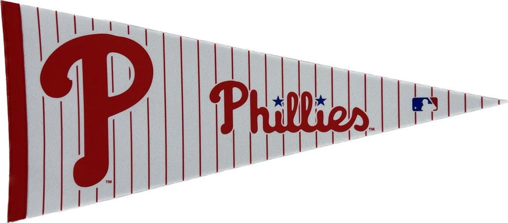 Philadelphia Phillies mlb pennants vaantje vlaggetje vlag vaantje fanion pennant flag honkbal baseball philly basebal honkbal - Red