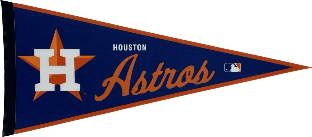 Houston Astros mlb pennants vaantje vlaggetje vlag vaantje fanion pennant flag honkbal baseball ball fahne texas state baseball - Orange