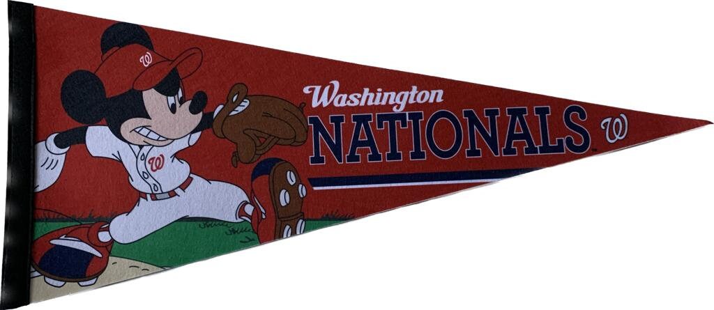 Washington Nationals mlb pennants vaantje vlaggetje vlag fanion pennant flag honkbal baseball ball fahne logo mickey mouse - MickeyMouse