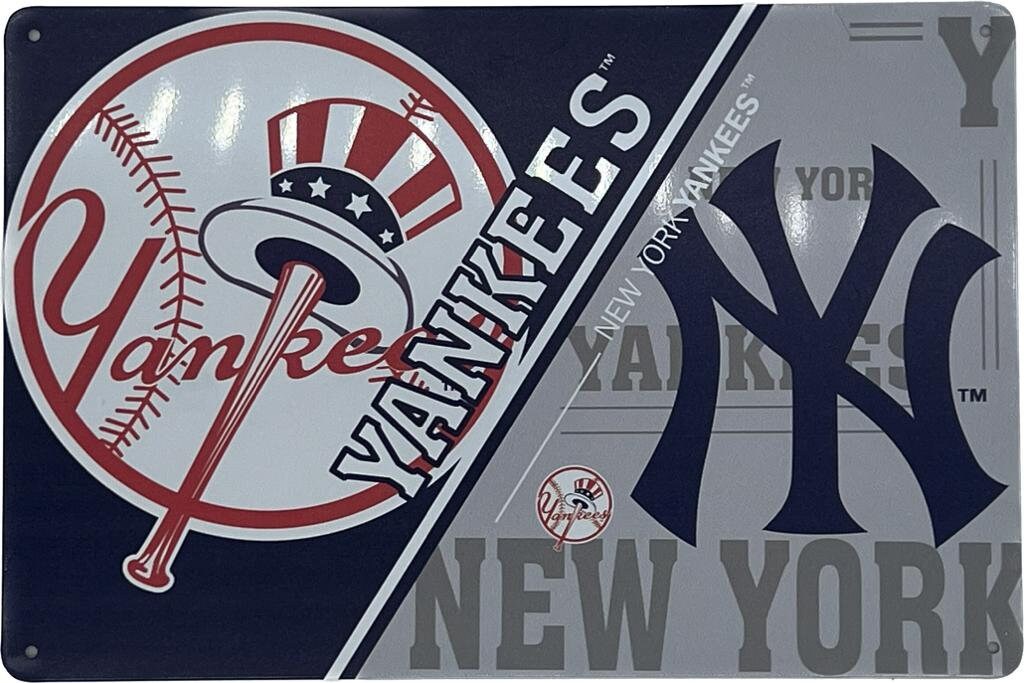 New York Yankees mlb pennants vaantje vlaggetje vlag vaantje fanion pennant flag honkbal baseball ny newyork basebal honkbal bal - VintageWhite