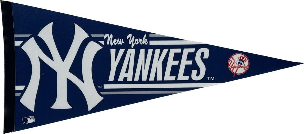 New York Yankees mlb pennants vaantje vlaggetje vlag vaantje fanion pennant flag honkbal baseball ny newyork basebal honkbal bal - #1 fan plate