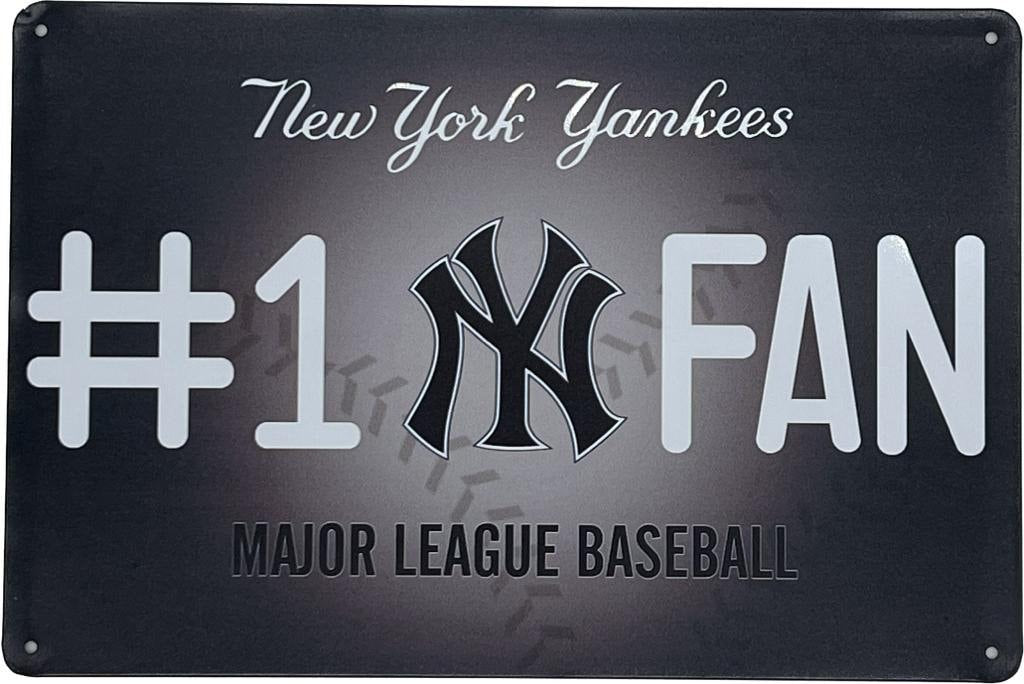 New York Yankees mlb pennants vaantje vlaggetje vlag vaantje fanion pennant flag honkbal baseball ny newyork basebal honkbal bal - #1 fan plate