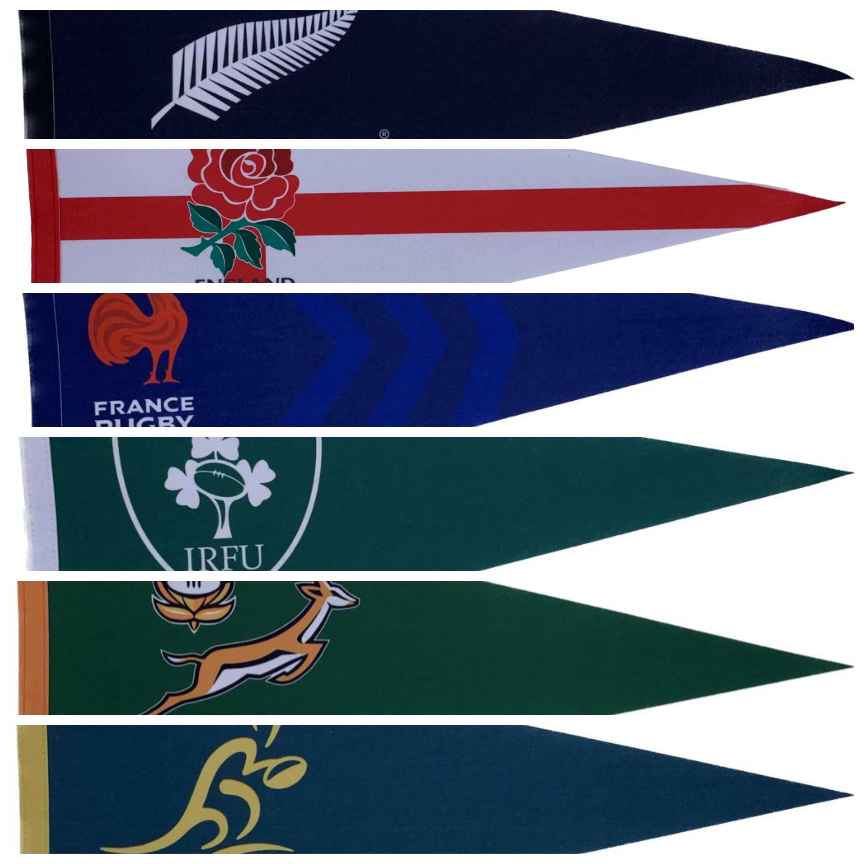 Ireland flag rugby Ireland pennants Irish vaantje vlaggetje vlag fanion flag super rugby six nations england eire rugby 2024 pennant flag - Ireland