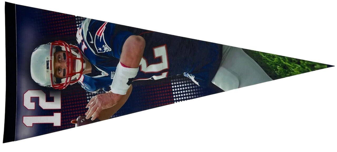 New England Patriots pennant Tom Brady flag american football gridiron nfl pennants vlaggetje vlag vaantje fanion pats pennant pats flag usa - Brady
