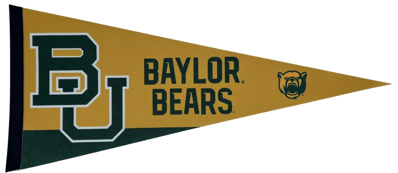 Baylor Bears Baylor Uni NCAA american football wimpels vaantje vlaggetje vlag fanion wimpel vlag fahne drapeau baylor cadeau texas - Bear