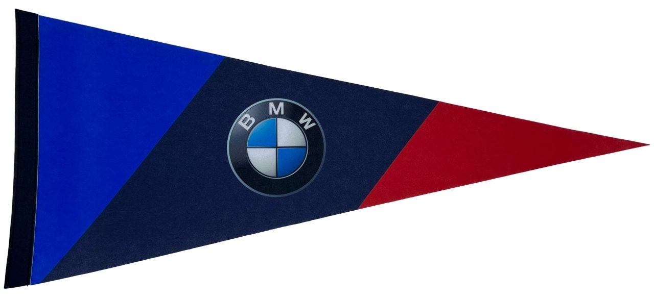 BMW car bmw logo bmw wimpels vaantje vlaggetje vlag fanion wimpel vlag wand decor german cars gifts audi gift auto bmw bayerische auto car - BMW m-logo