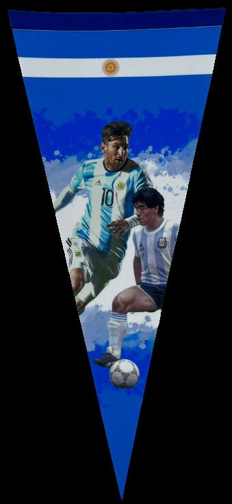 Lionel Messi flag Maradona pennant messi gift france football flag maradona messi flag world cup argentina flag pennant maradona messi - Mbappe france