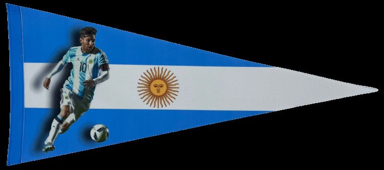 Legendary soccer player pennant mbappe flag messi pennant mbappe gift france football flag mbappe kylian lionel messi flag argentina world - Messi Maradona
