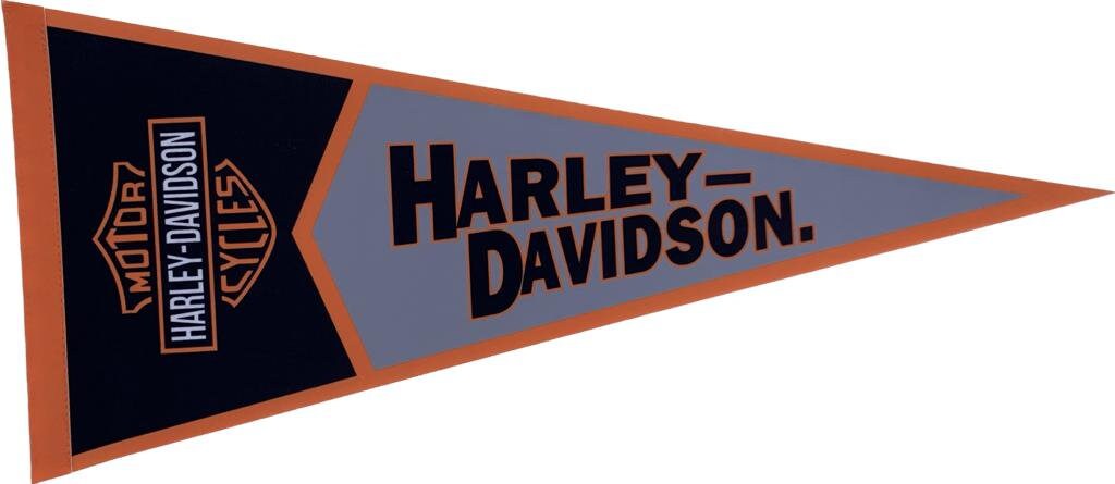 Harley Davidson Motorcycles motoren usa wimpels vaantje vlaggetje vlag vaantje fanion wimpel vlag vintage americana wand decor motoren - Black