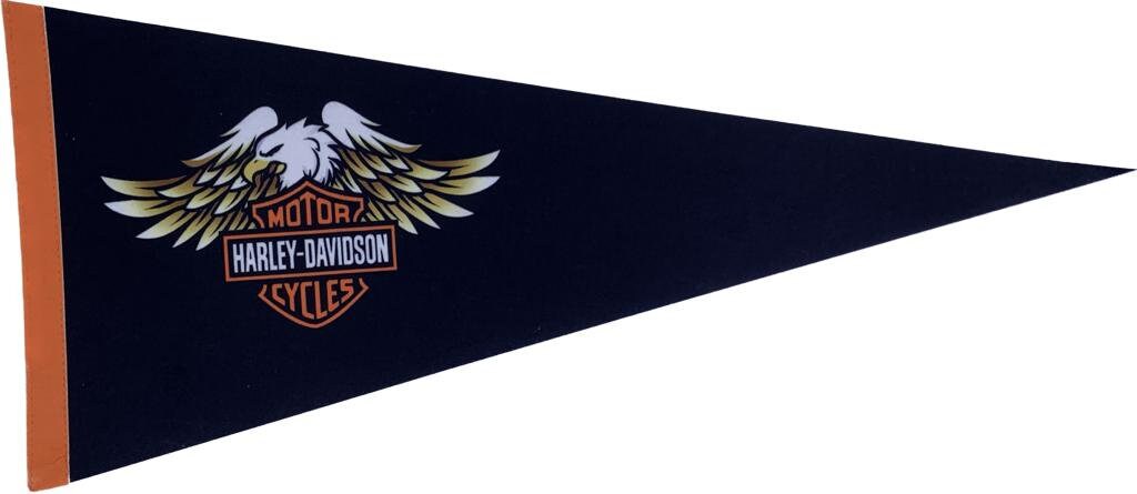 Harley Davidson Motorcycles motoren usa wimpels vaantje vlaggetje vlag vaantje fanion wimpel vlag vintage americana wand decor motoren - Grey