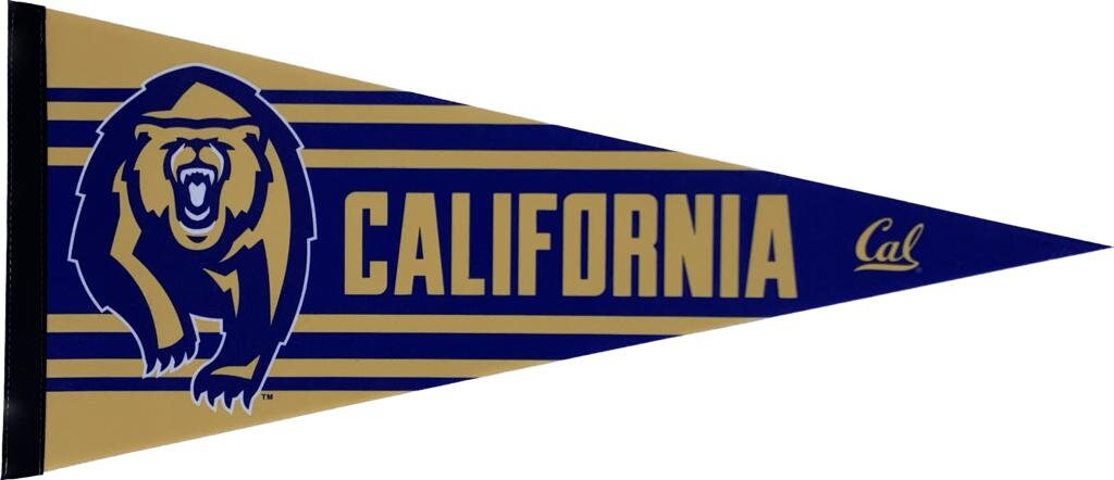 California University uni NCAA american football pennants vaantje vlaggetje vlag fanion pennant flag fahne drapeau university cali bears CA - Bear