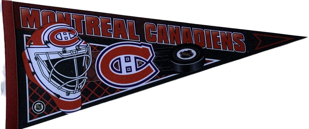 Montreal Canadiens pennant nhl pennants vaantje vlaggetje fanion flag ice hockey flag ijshockey ice canada hockey souvenir wall decor ca - Logo