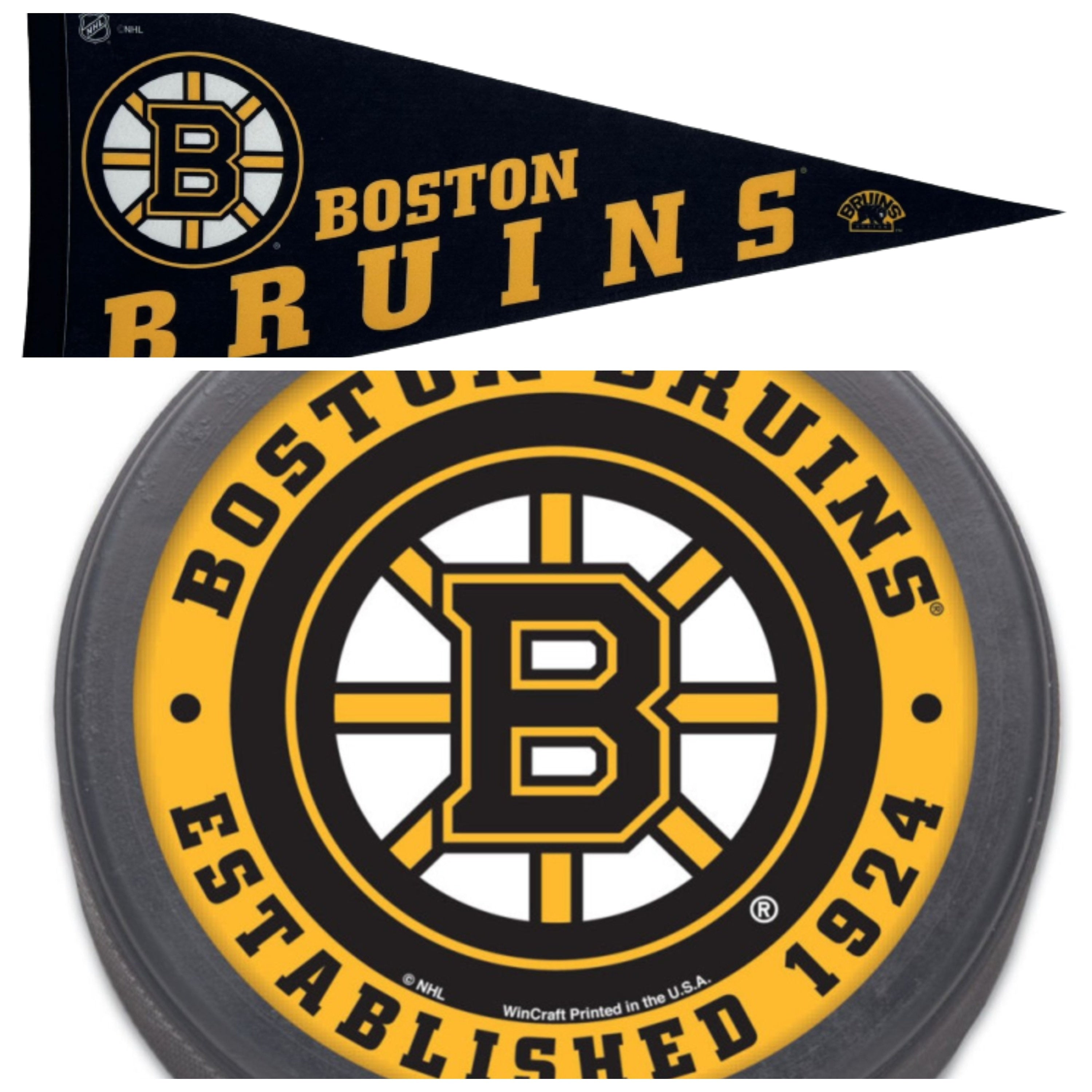 Boston bruins pennant nhl pennants vaantje vlaggetje fanion flag ice hockey flag ijshockey usa ice boston hockey souvenir wall decor bruins - Yellow