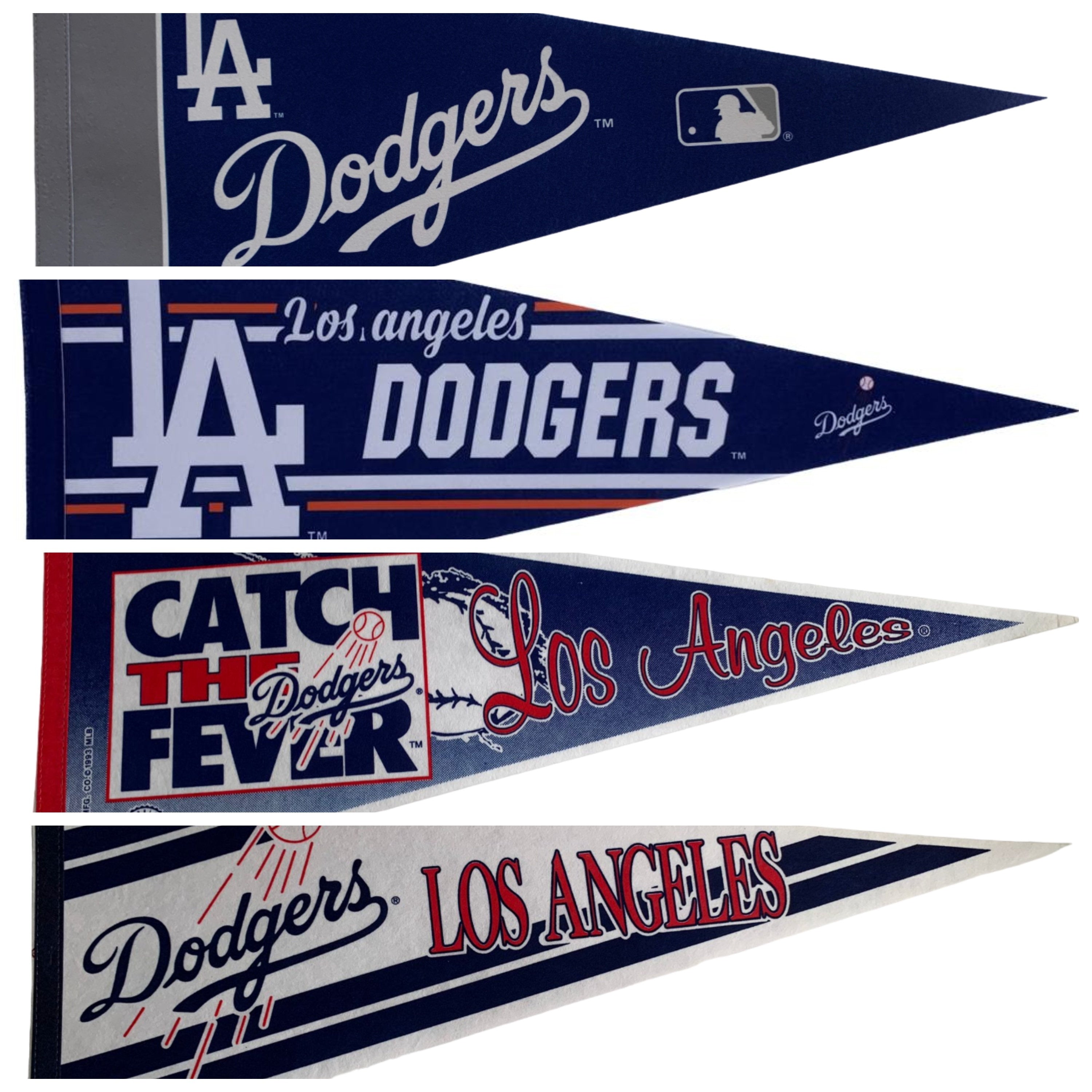 Los Angeles Dodgers california mlb pennants vaantje vlaggetje vlag vaantje fanion pennant flag honkbal basebal la kobe bryant - Design3OldLogo