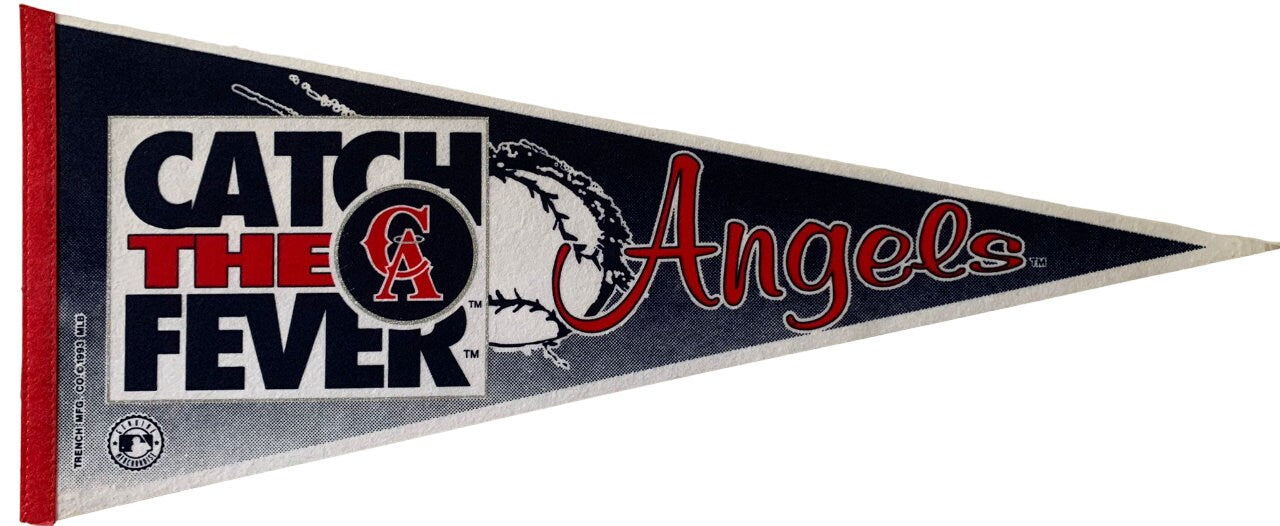 California Angels of Anaheim MLB Los Angeles Angels pennants vaantje vlaggetje vlag fanion pennant flag basketball new logo - Vintage2 logo-old