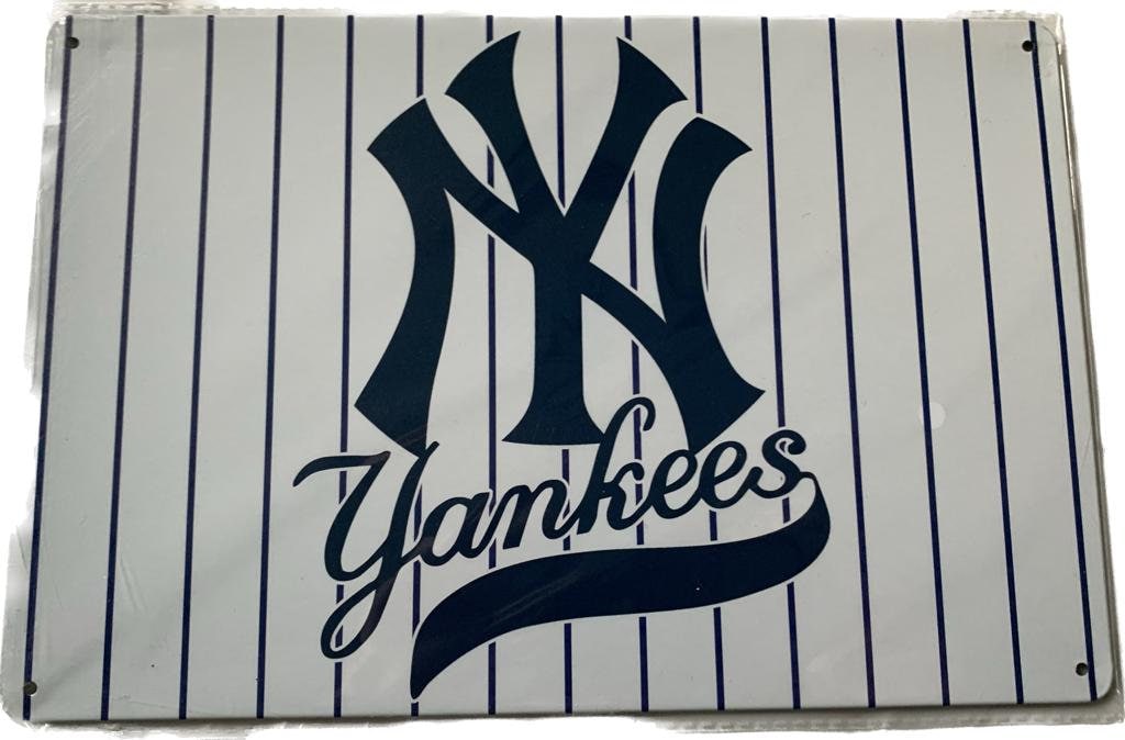 New York Yankees mlb pennants vaantje vlaggetje vlag vaantje fanion pennant flag honkbal baseball ny newyork basebal honkbal bal - plate stripes