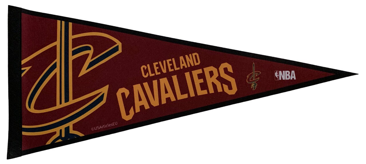 Cleveland Cavaliers Cavs basketball nba ball pennants vaantje vlaggetje vlag vaantje fanion pennant flag drapeaux basketbal - Vintage