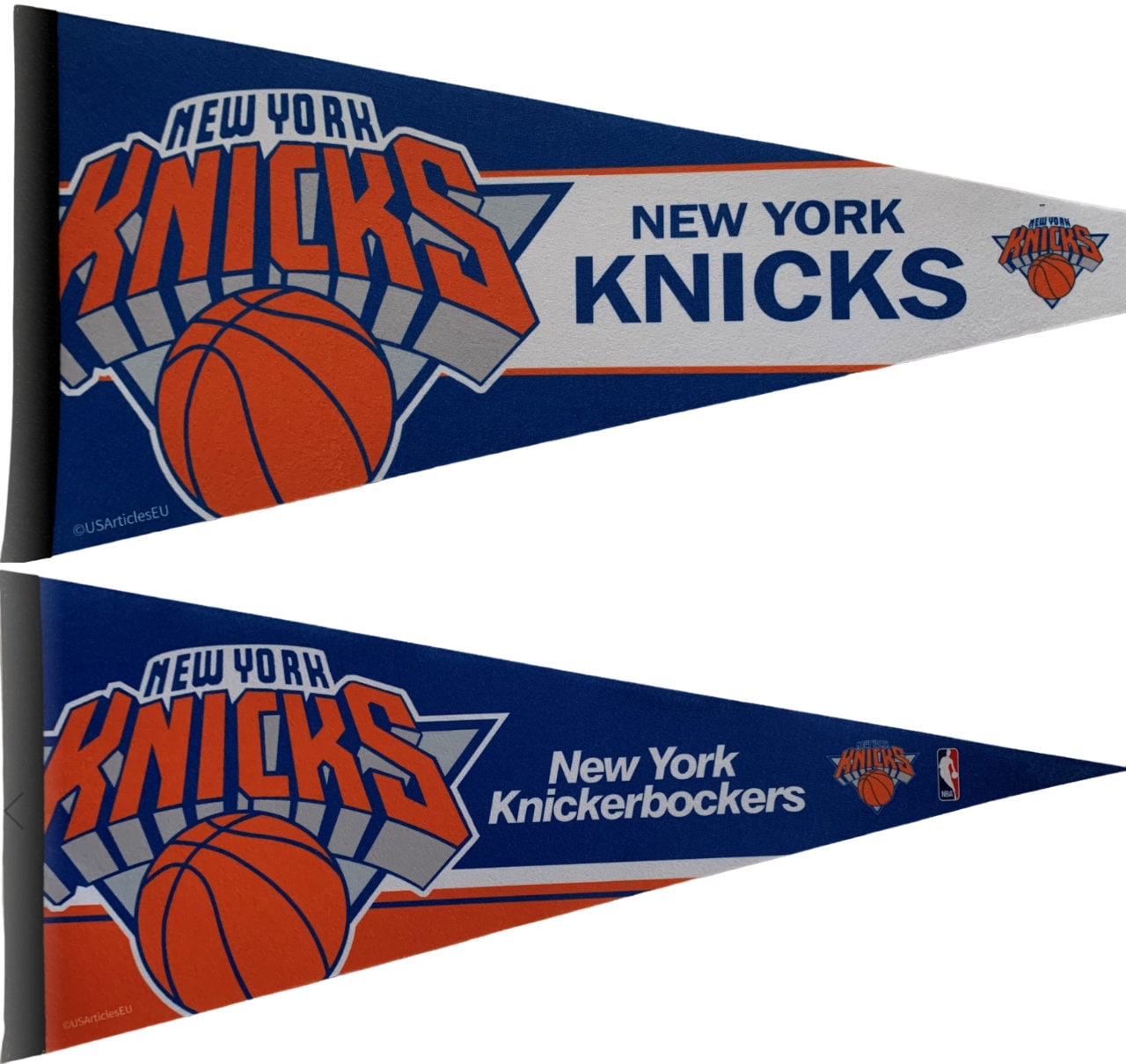 New York NY Knickerbockers basketball nba ball pennants vaantje vlaggetje vlag vaantje fanion pennant flag drapeaux fahne basket - Blue