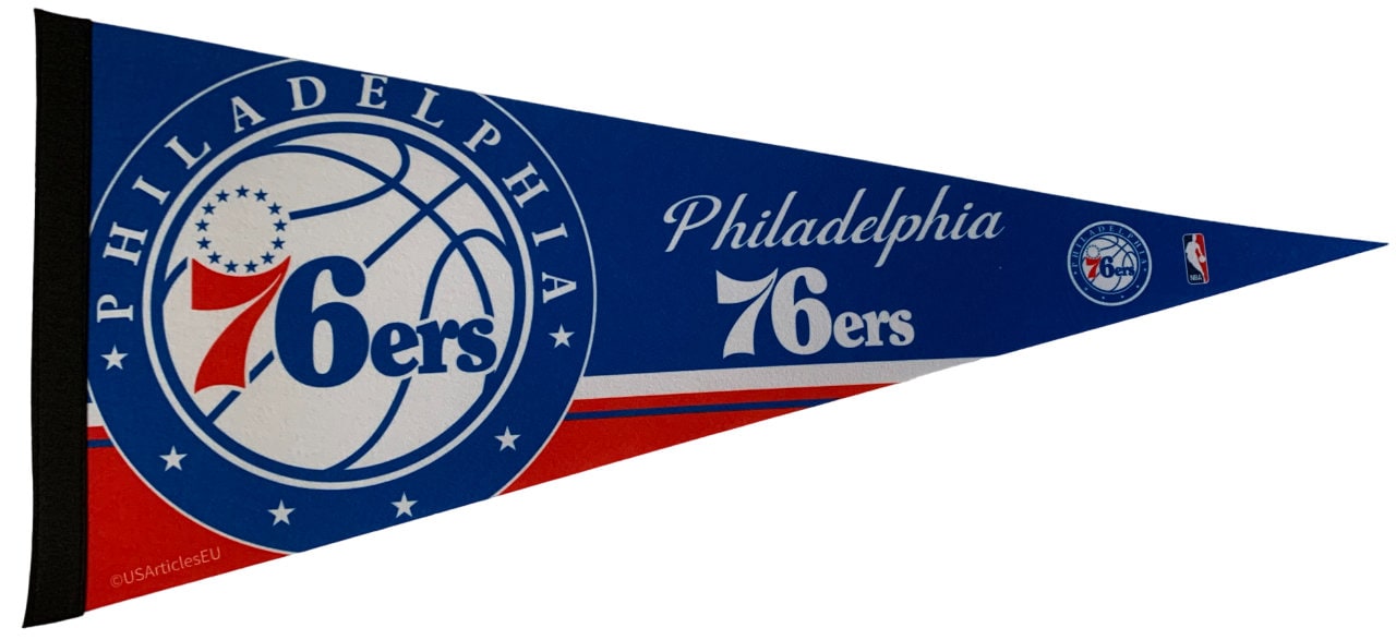 Philadephia 76ers basketball nba ball pennants vaantje vlaggetje vlag vaantje fanion pennant flag drapeaux basketbal philly - New
