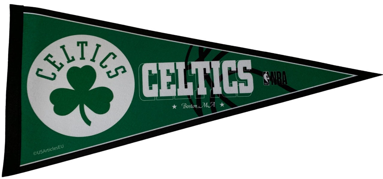 Boston Celtics basketball nba ball pennants vaantje vlaggetje vlag vaantje fanion pennant flag drapeaux massachusets ireland - Clover