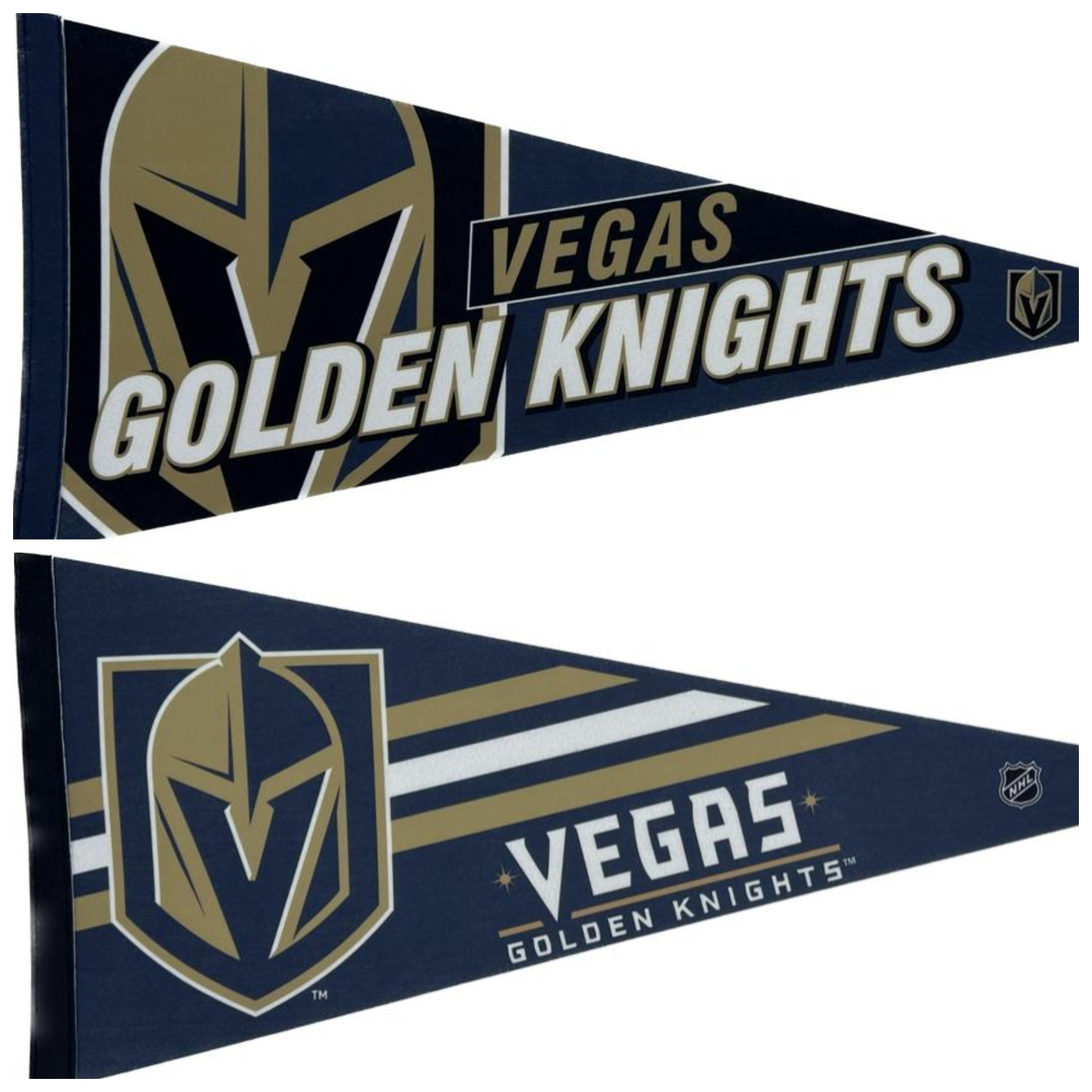 Las Vegas Golden Knights NHL pennants vaantje vlaggetje vlag fanion pennant flag drapeau ice hockey ijshockey usa ice skating usa america - Puck