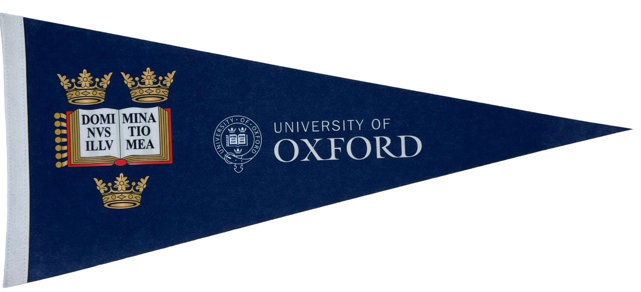 Universiteit van Oxford wimpels vaantje vlaggetje vlag fanion wimpel vlag fahne drapeau Oxford University gift oxford uni vlag uk gift uk ox - WhiteStripe Logo