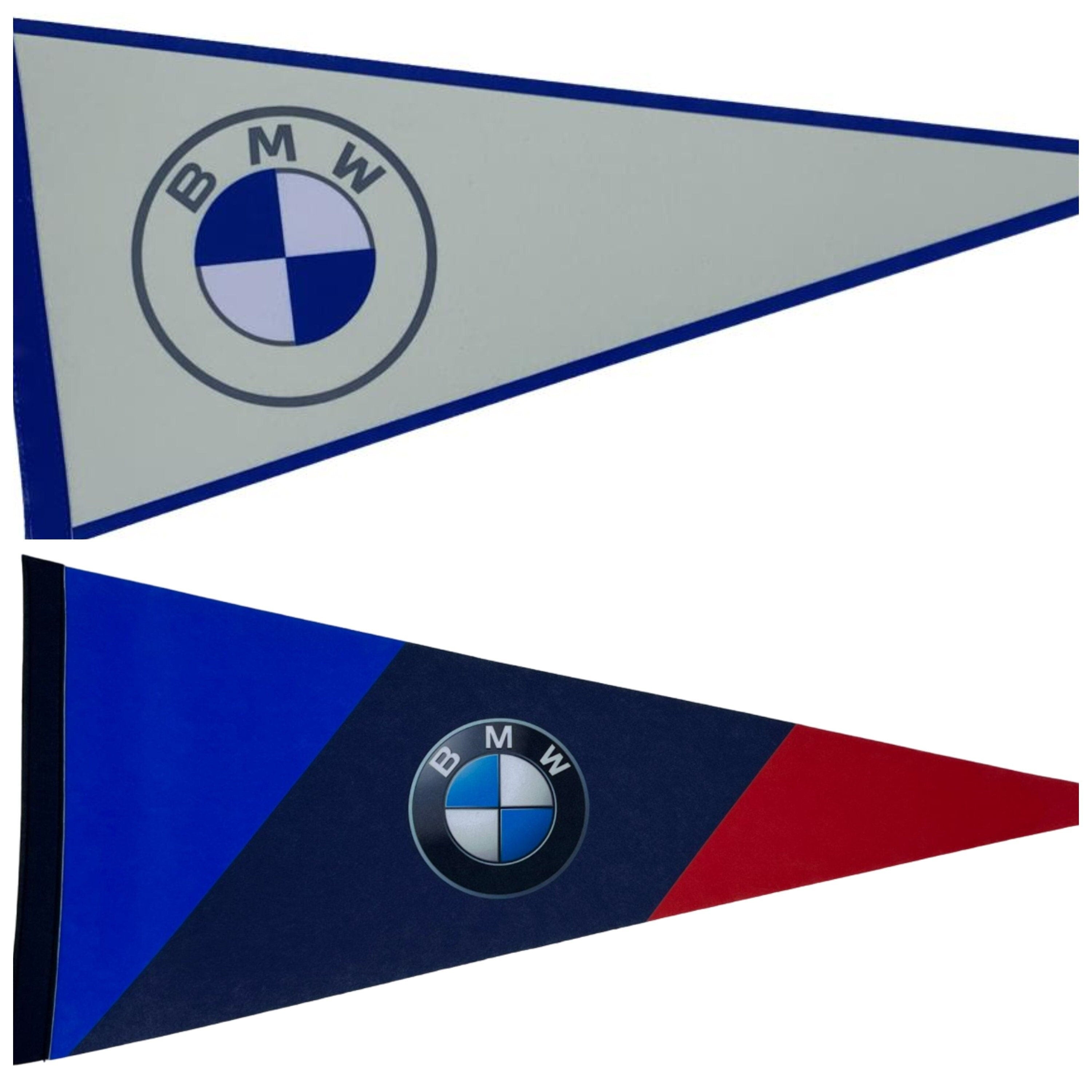 BMW car bmw logo bmw wimpels vaantje vlaggetje vlag fanion wimpel vlag wand decor german cars gifts audi gift auto bmw bayerische auto car - BMW m-logo