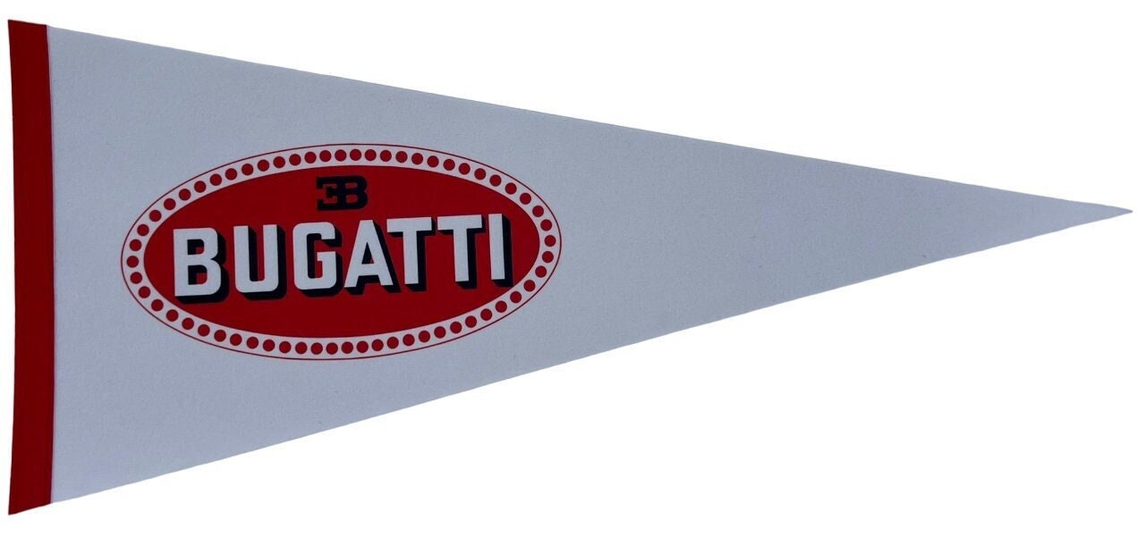 Bugatti car bugatti logo bugatti wimpels vaantje bugatti vlag wimpel wand decor bugatti cars gifts gift auto italia bugatti sports car gift - Bugatti