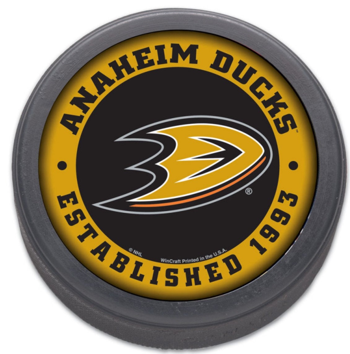 anaheim ducks ijshockey puck - nhl Puck - nhl ducks ijshockey - nhl collectible - wincraft official nhl anaheim puck 8 * 3 cm - mighty ducks