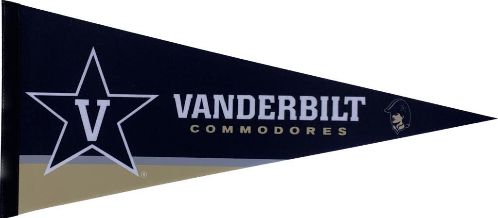 Vanderbilt Commodores University pennants vaantje vlaggetje vlag fanion pennant flag fahne drapeau uni gift commodores gift vanderbilt flag