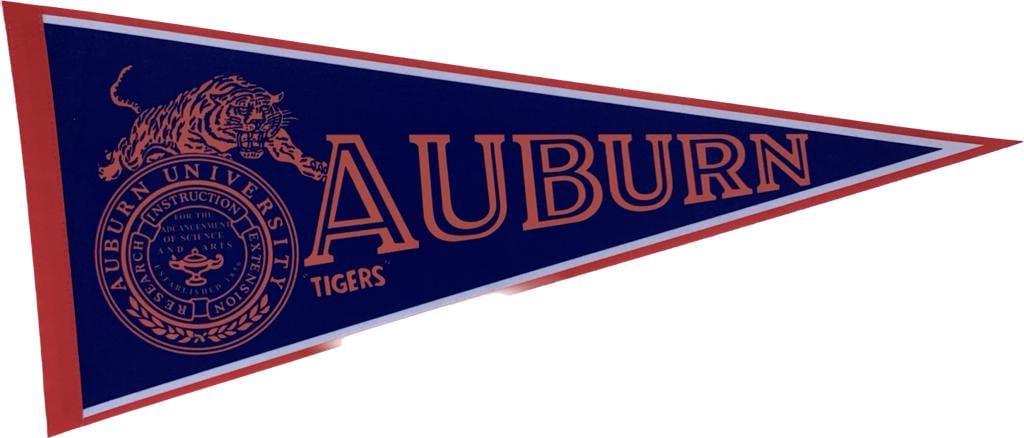 Alabama Auburn tigers uni NCAA american football pennants vaantje vlaggetje vlag fanion pennant flag fahne drapeau university alabama tigers