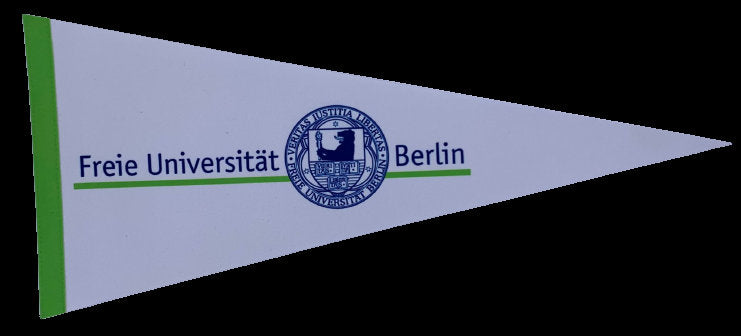 Freie Universitat Berlin pennants vaantje vlaggetje vlag fanion pennant flag fahne drapeau Berlin University gift berlin uni flag berlin de