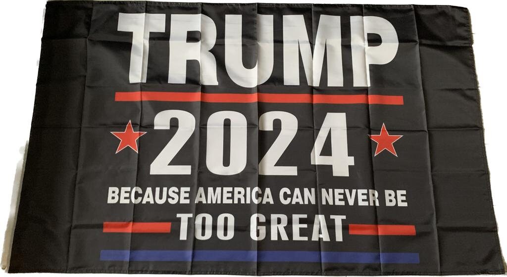 Trump flag drapeau fahne vlag 2024 usa verkiezingen donald trump america amerika verenigde staten usa elections make america great again vs - black trump flag