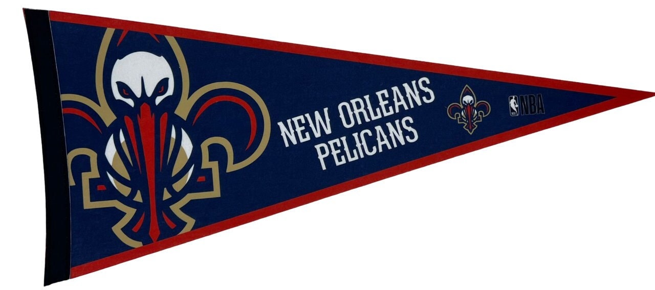 New Orleans Pelicans basketball nba ball pennants vaantje vlaggetje vlag vaantje fanion pennant flag drapeau basketbal louisiana