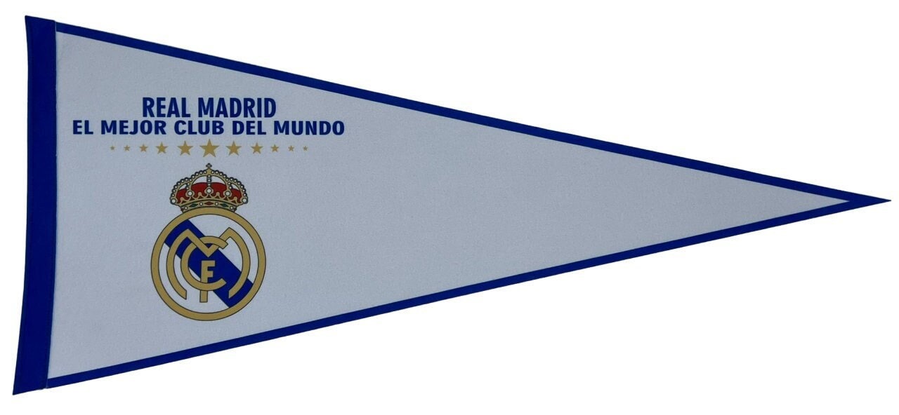 FC Real Madrid pennant real madrid flag madrid vaantje spain soccer vlag fanion flag real madrid soccer football madrid fahne espana real