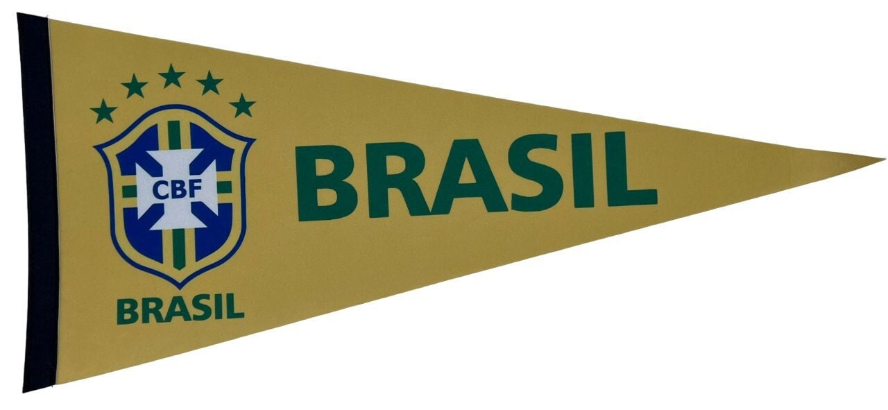Brasil pennant brasil flag brazil football vaantje brazil soccer vlaggetje vlag sportvaantje fanion flag brazil soccer football brasil fahne