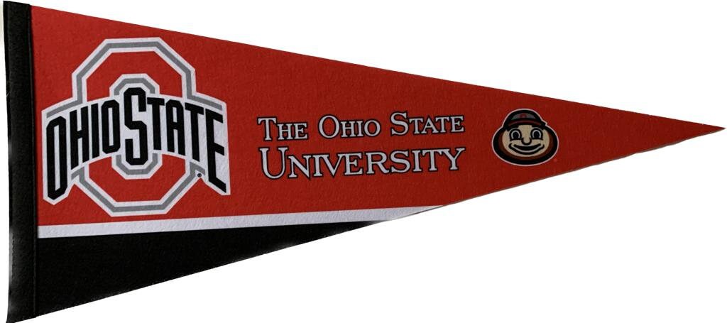 Ohio State Buckeyes uni NCAA american football pennants vaantje vlaggetje vlag fanion pennant flag fahne drapeau university ohio