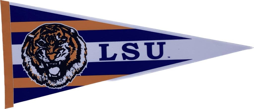 LSU Tigers Vintage 90s louisiana state university ncaa pennants vaantje vlag fanion pennant flag fahne drapeau university 90s vintage