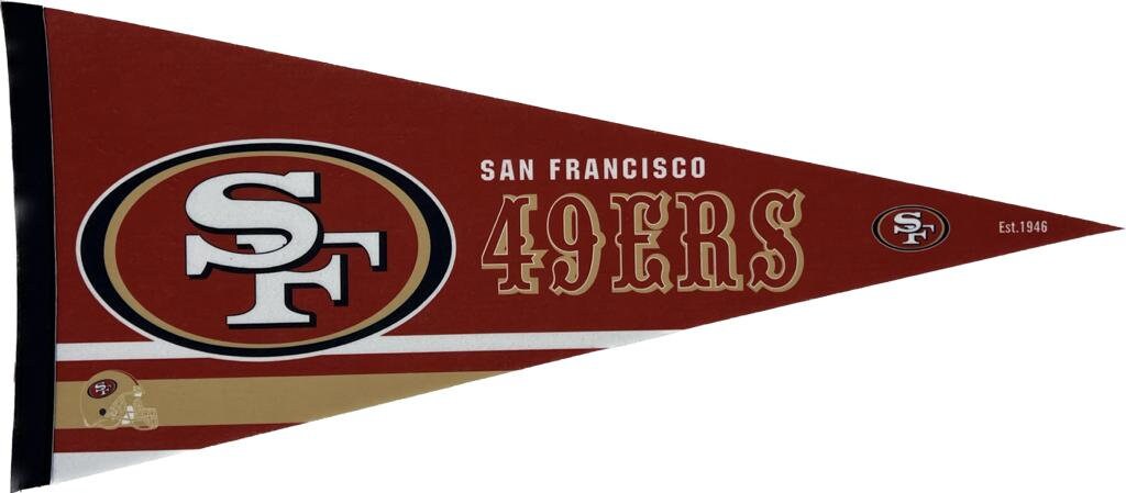 San Francisco 49ers pennant California american football flag gridiron nfl pennants vaantje vlaggetje vlag sport fanion san fran football 49